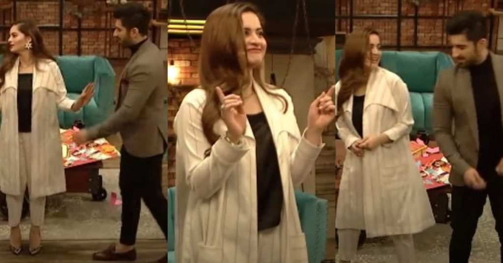 Aiman Khan Muneeb Butt Dance In Timeout With Ahsan Khan