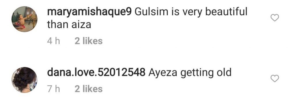 People Comparing Ayeza Khan With Gulsim Ali