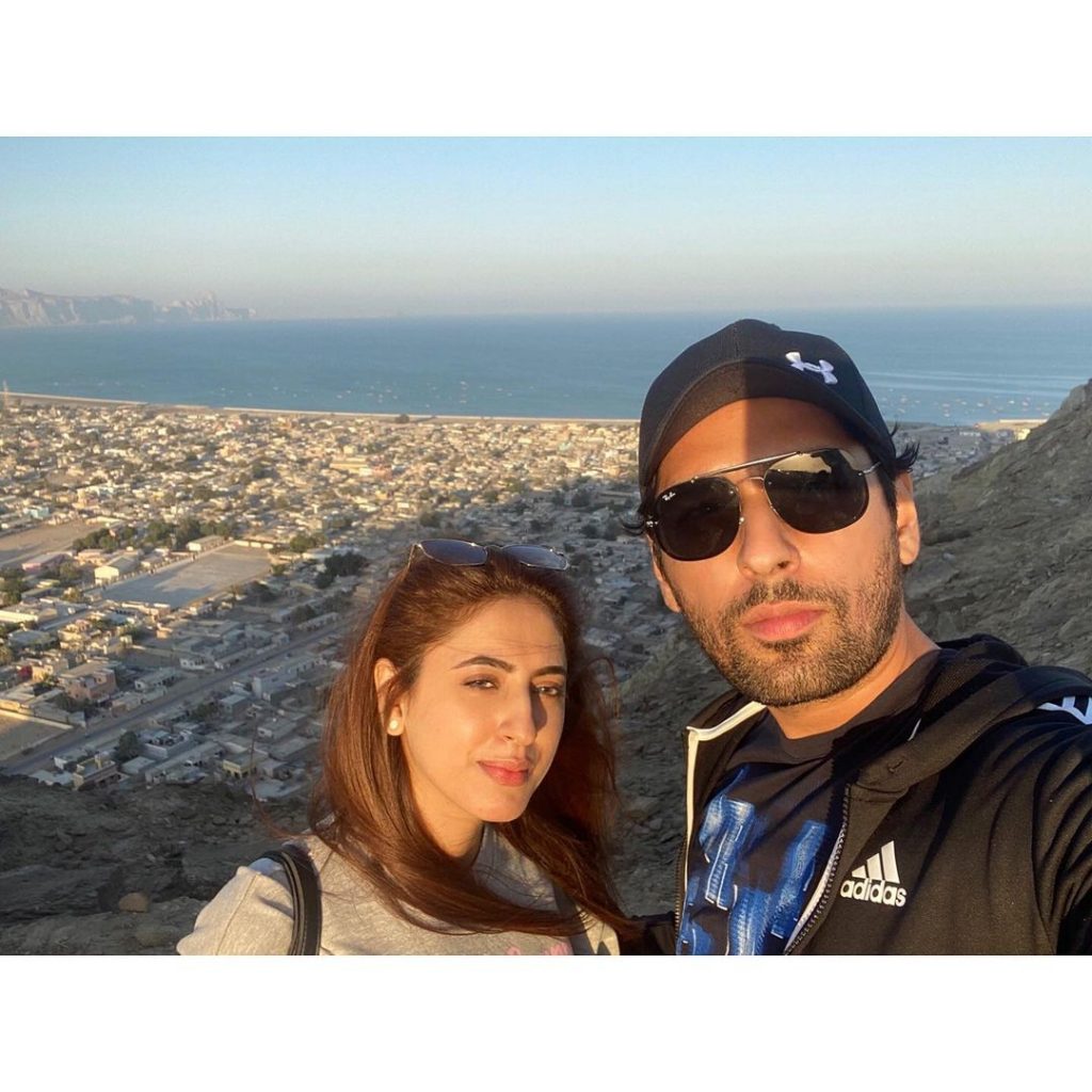 Salman Saeed Pictures With Wife From Gwadar