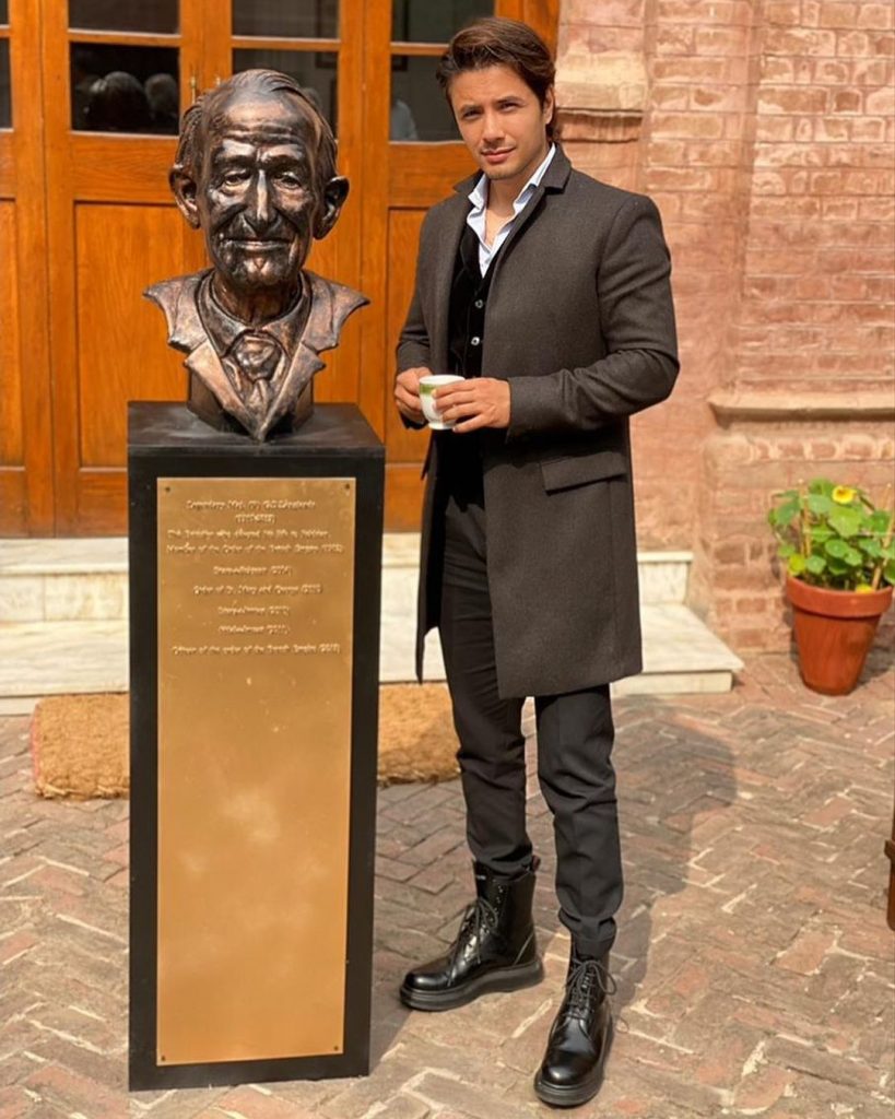 Ali Zafar Contributes A Sculpture At Aitchison College Lahore