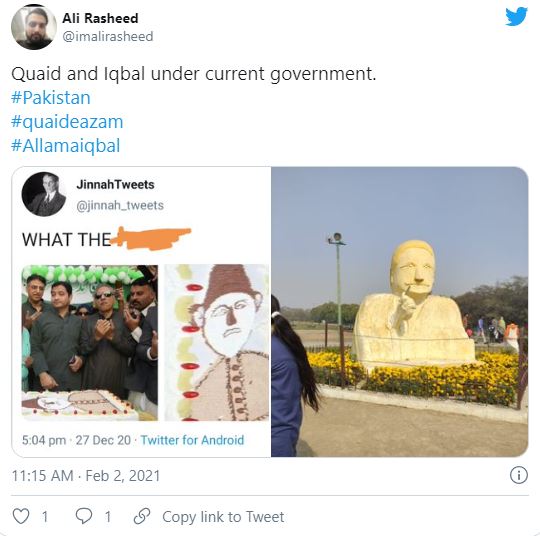 New Sculpture Of Allama Iqbal Has Become A Talk Of The Town