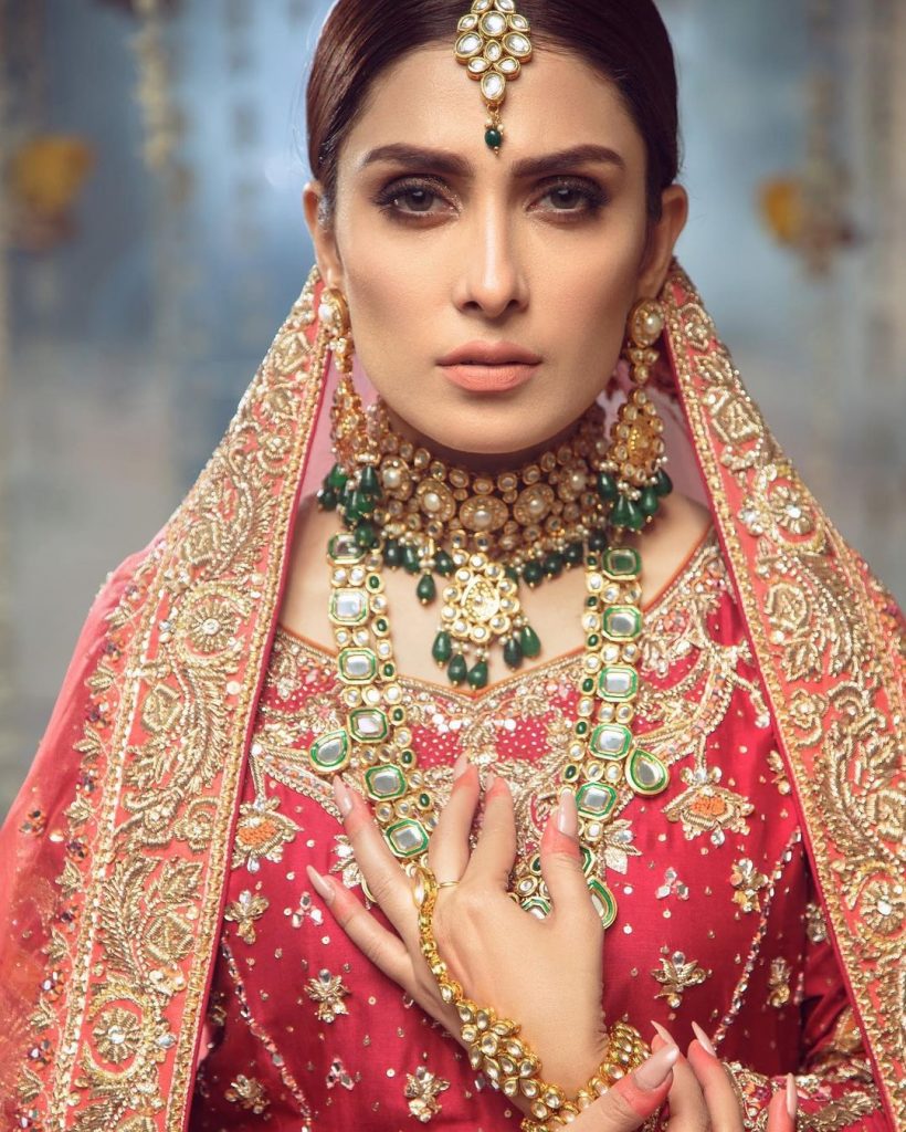 Warda Qutub Khan Latest Bridal Collection Featuring Ayeza Khan