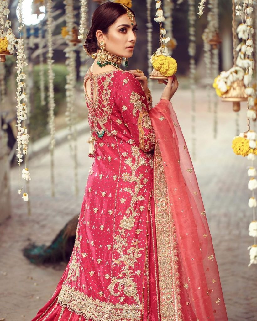 Warda Qutub Khan Latest Bridal Collection Featuring Ayeza Khan