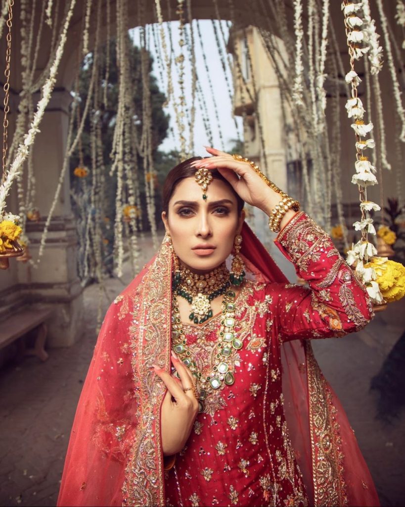 Warda Qutub Khan Latest Bridal Collection Featuring Ayeza Khan