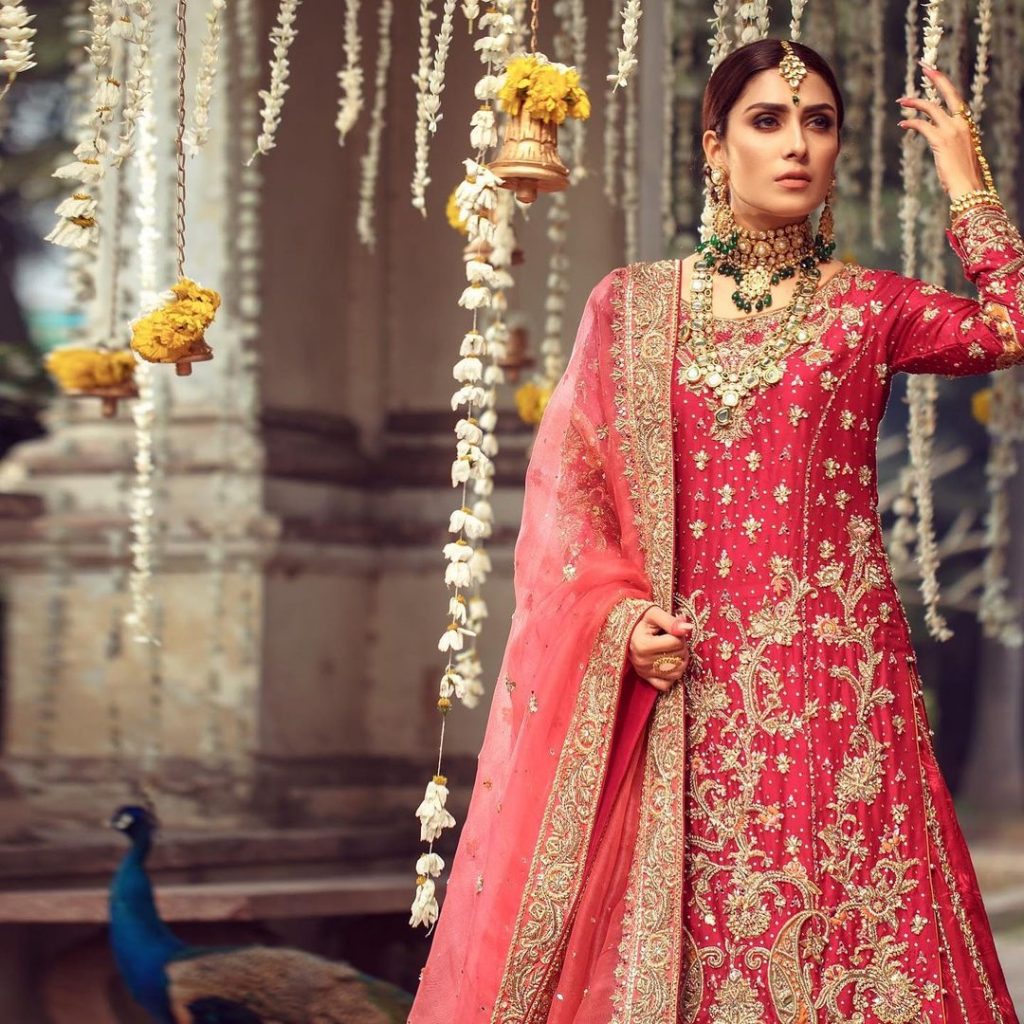 Warda Qutub Khan Latest Bridal Collection Featuring Ayeza Khan