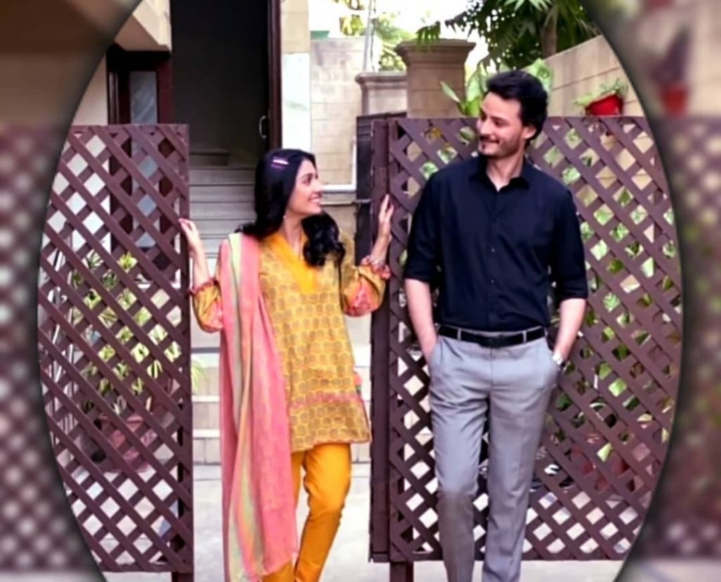 Ayeza Khan And Osman Khalid Butt Drama BTS Pictures