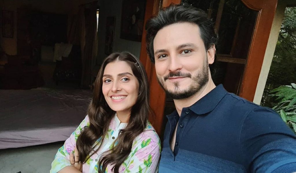 Ayeza Khan And Osman Khalid Butt Drama BTS Pictures