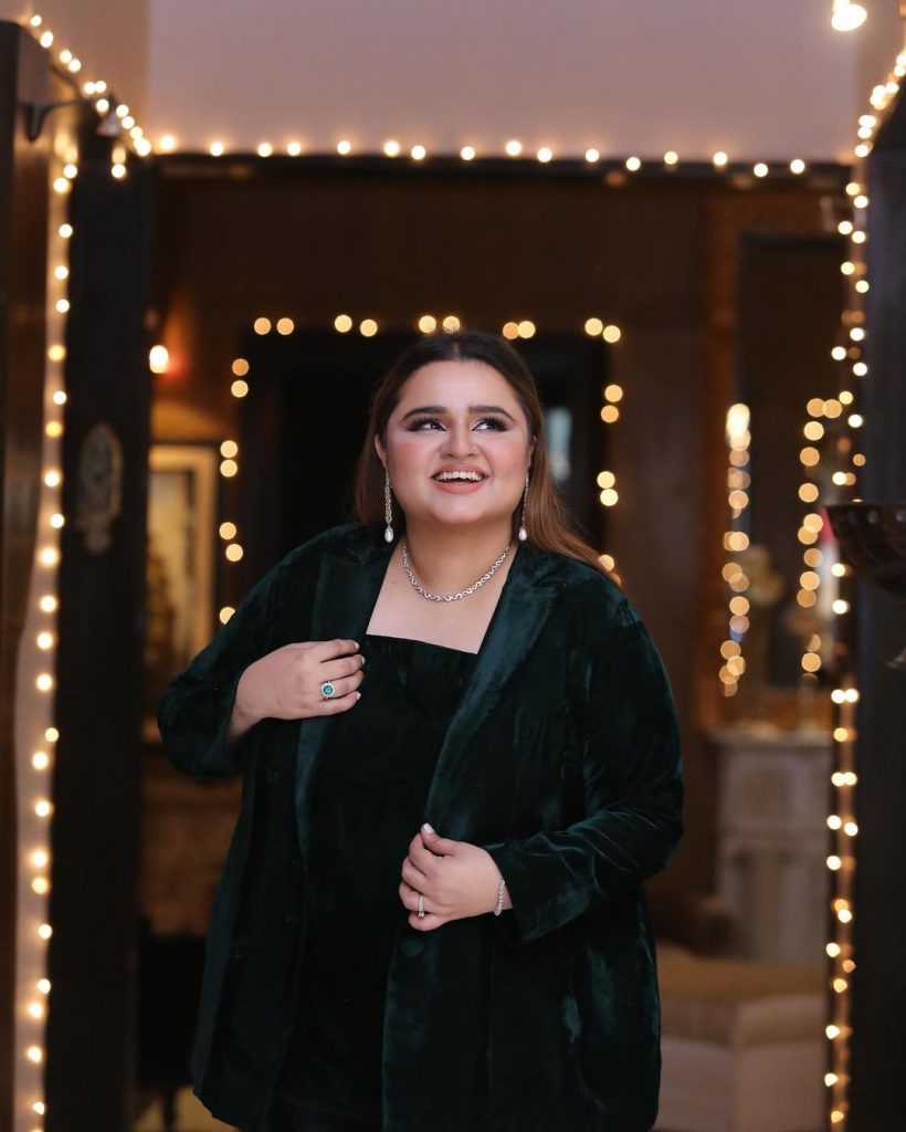 Faiza Saleem Spotted At A Wedding Event With Her Husband