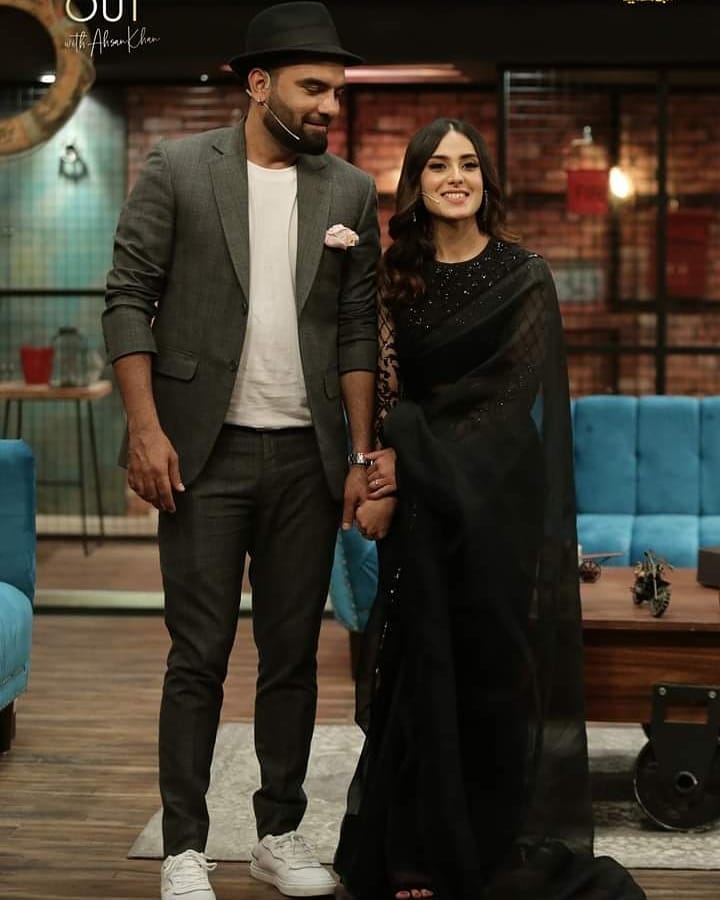 Yasir Hussain And Iqra Aziz Snapped Together At Timeout With Ahsan Khan