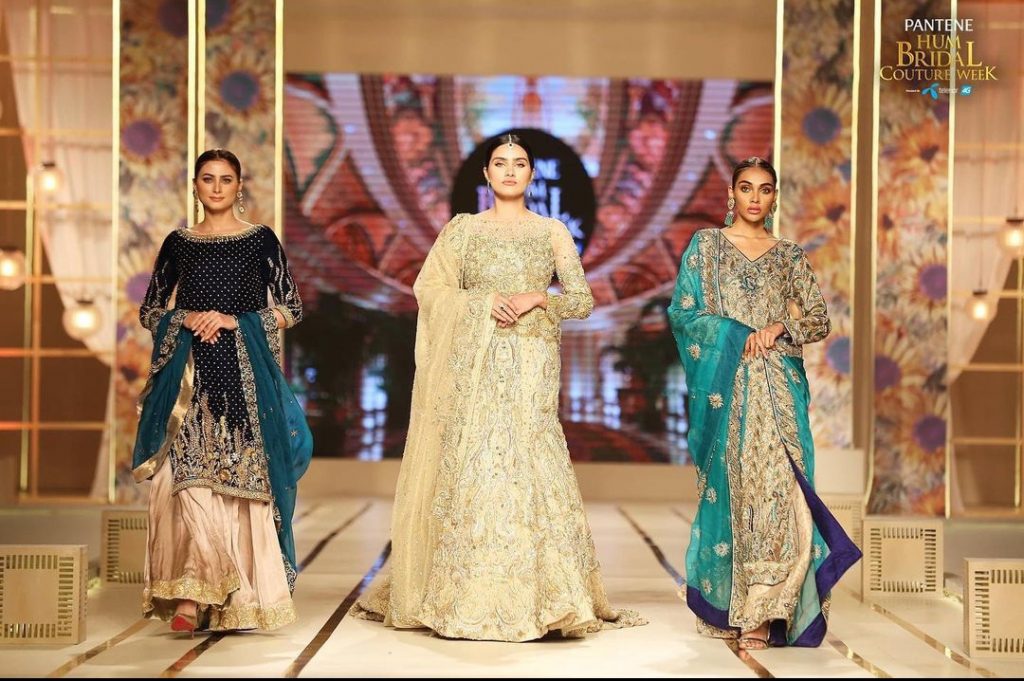 Sarah and Falak Walked on Ramp For Madiha Shoaib in BCW