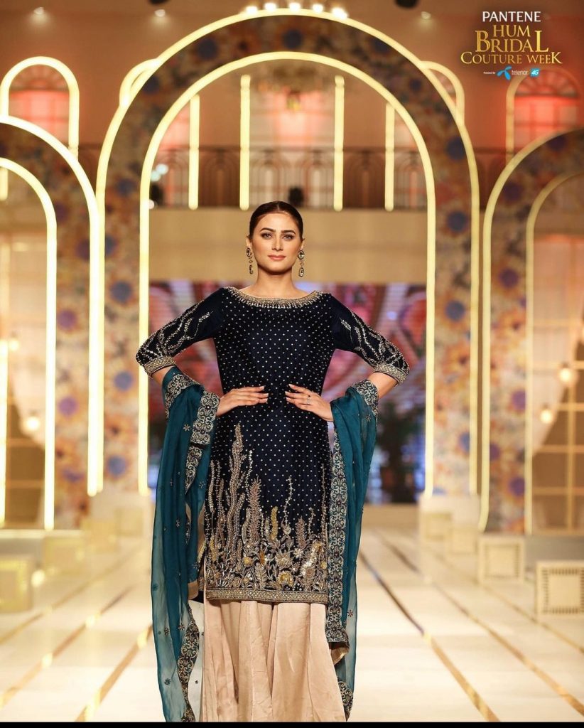 Sarah and Falak Walked on Ramp For Madiha Shoaib in BCW