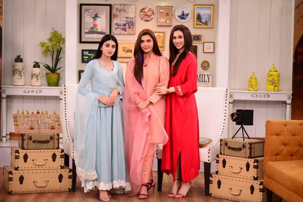 Mashal Khan and Anmol Baloch Pictures from Good Morning Pakistan
