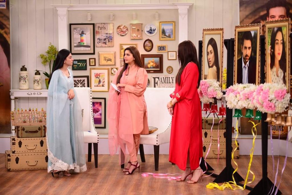 Mashal Khan and Anmol Baloch Pictures from Good Morning Pakistan