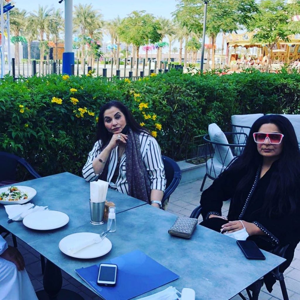 Meera Visits Friend Salma Agha in Dubai