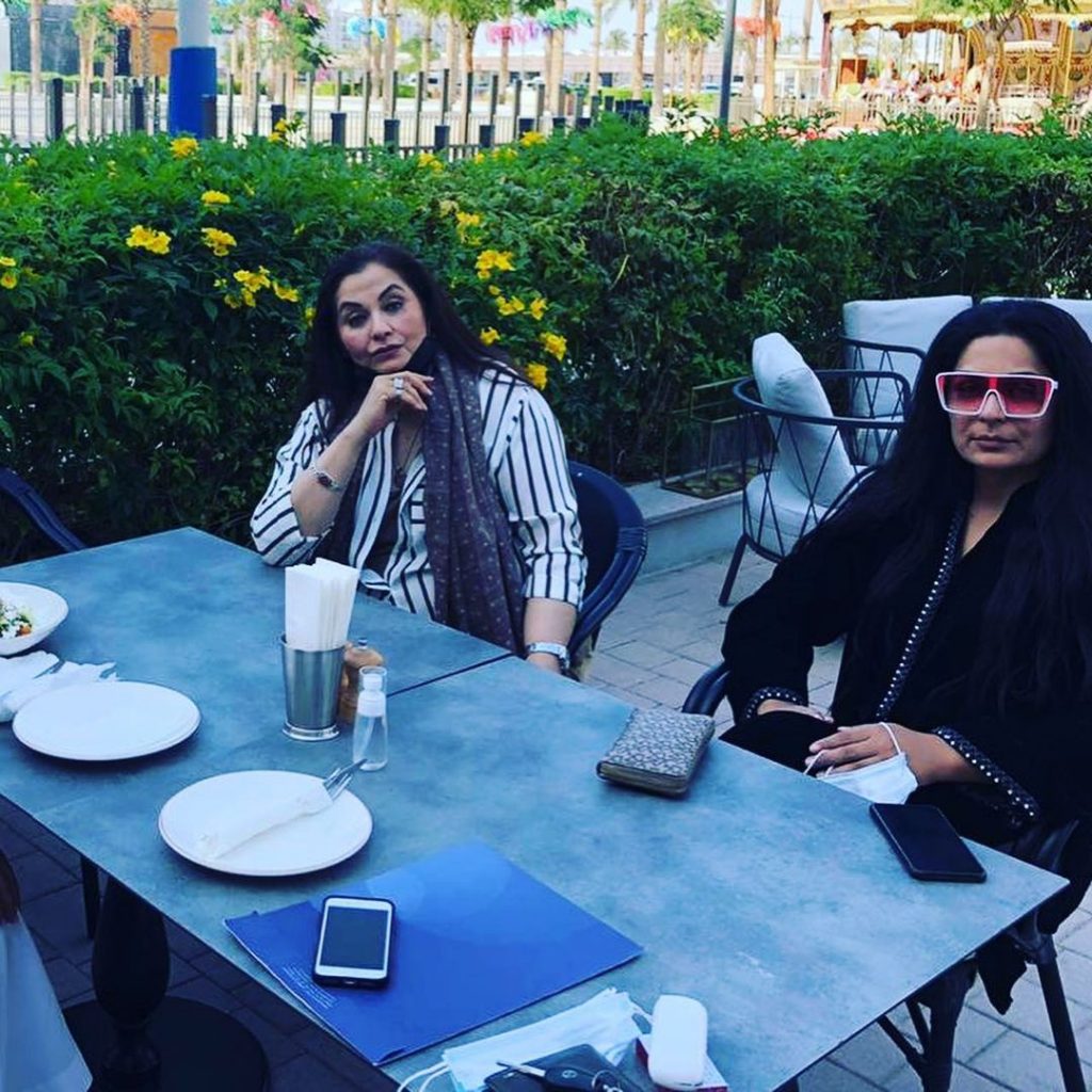 Meera Visits Friend Salma Agha in Dubai