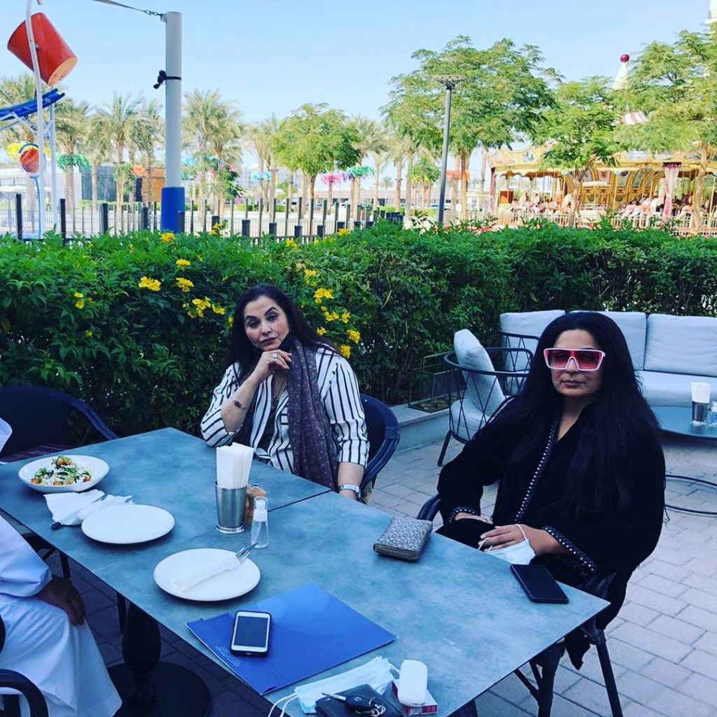 Meera Visits Friend Salma Agha in Dubai