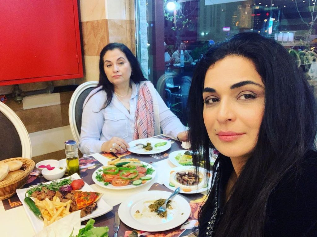 Meera Visits Friend Salma Agha in Dubai