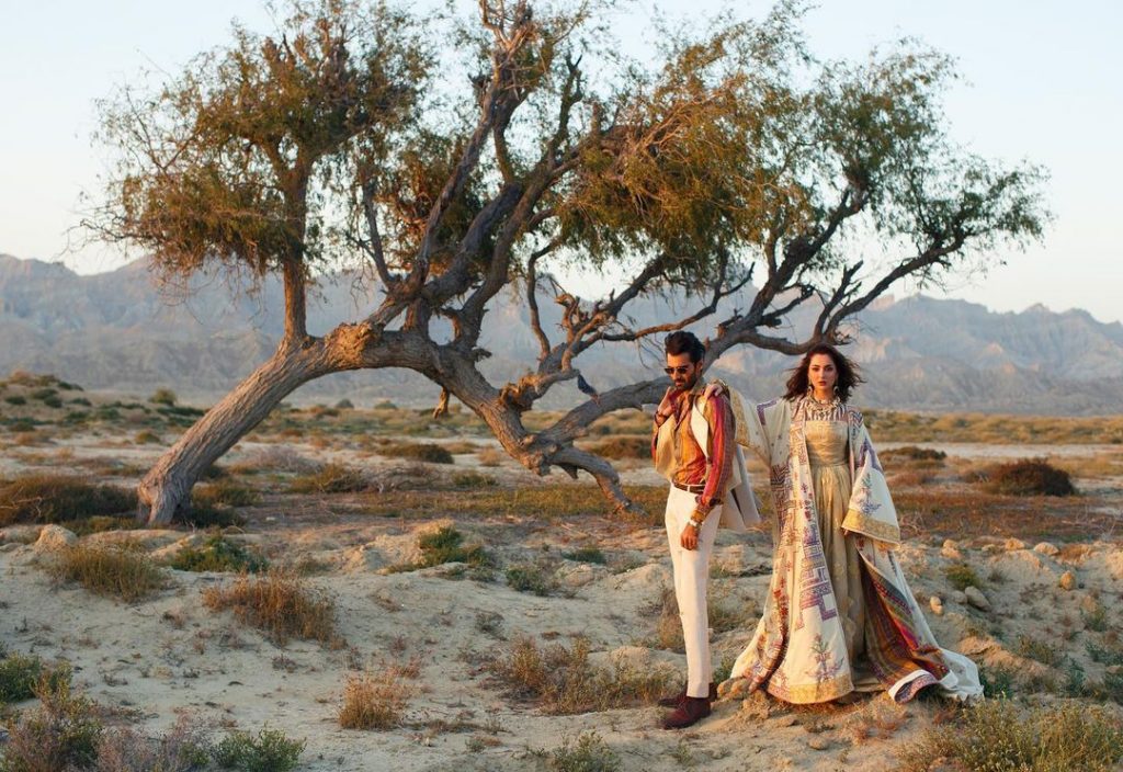 Latest Collection Of Rang Rasiya Official Featuring Hania Amir And Hasnain Lehri