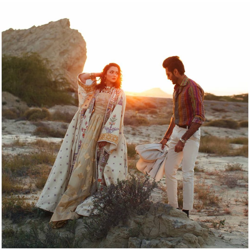 Latest Collection Of Rang Rasiya Official Featuring Hania Amir And Hasnain Lehri