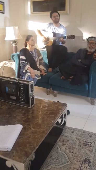 Saba Faisal Shares The BTS From The Set Of Drama Serial Qayamat