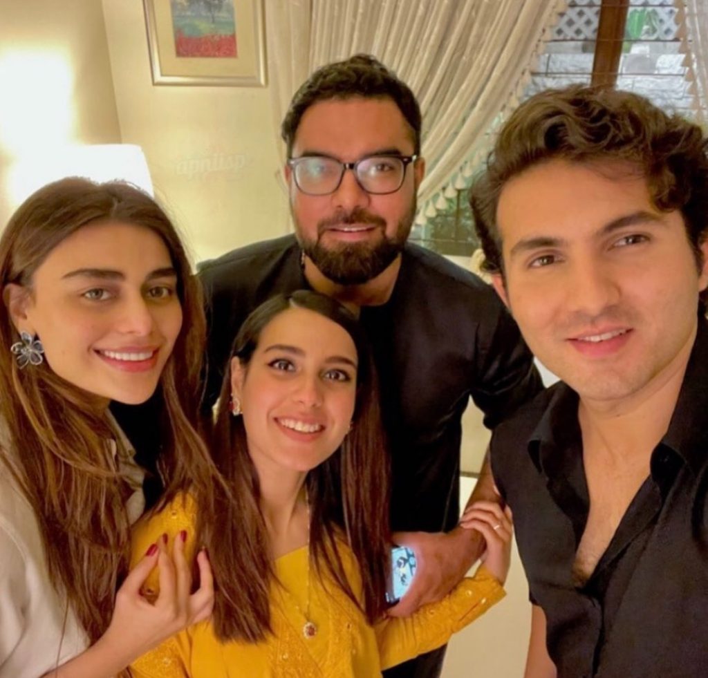 Iqra ,Yasir , Sadaf and Shehroz Enjoying in Family Gathering