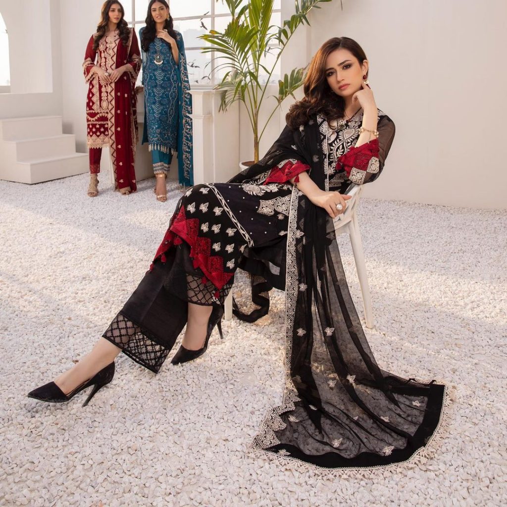 Sana Javed Looks Vibrant In Ensembles By Azure