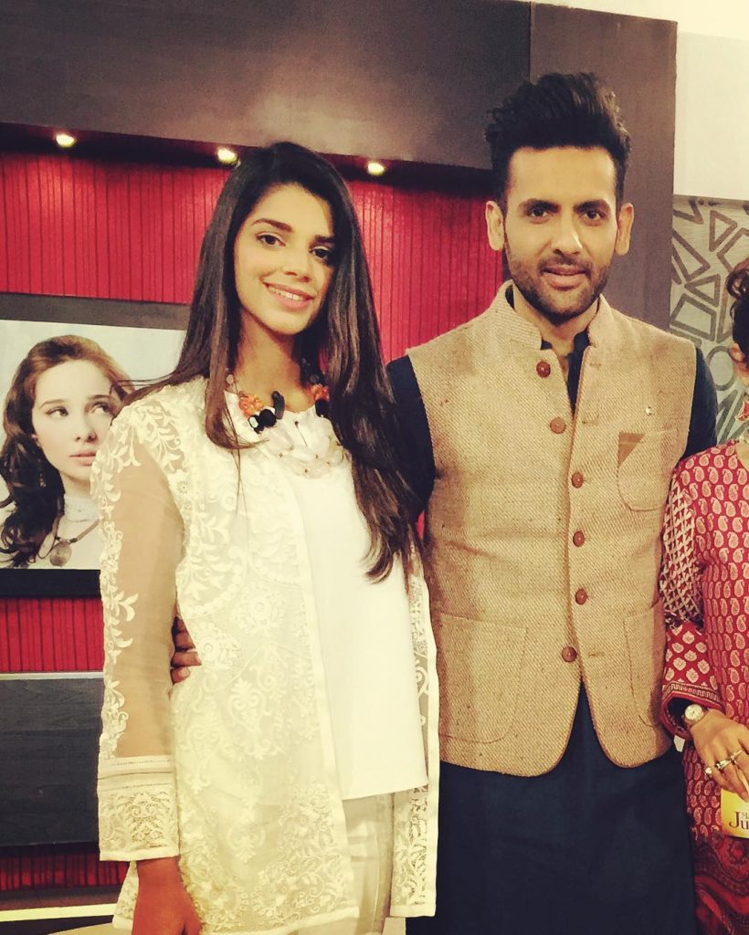 Mohib Mirza and Sanam Saeed Pictures Together