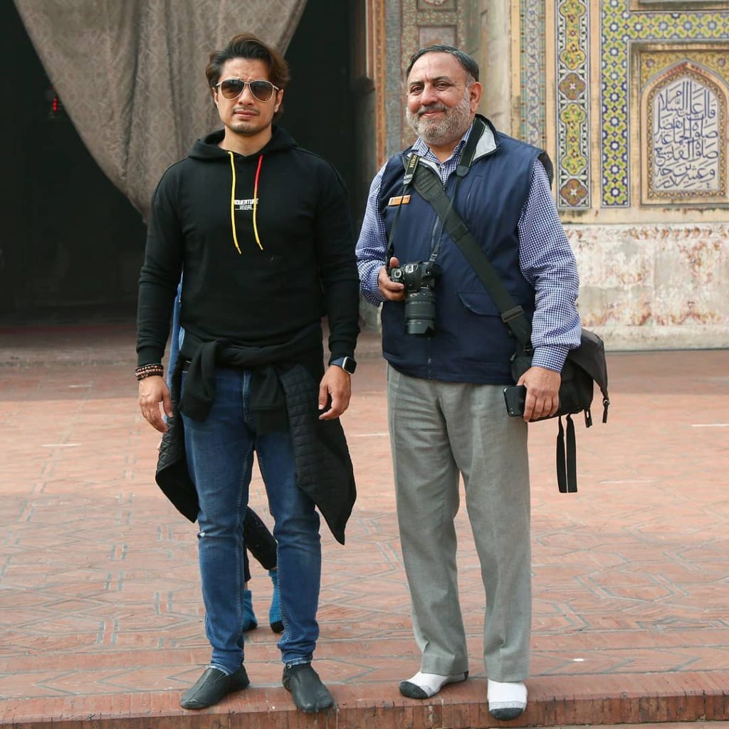 Shaan Shahid And Ali Zafar Enjoying At An Event At Walled City Lahore