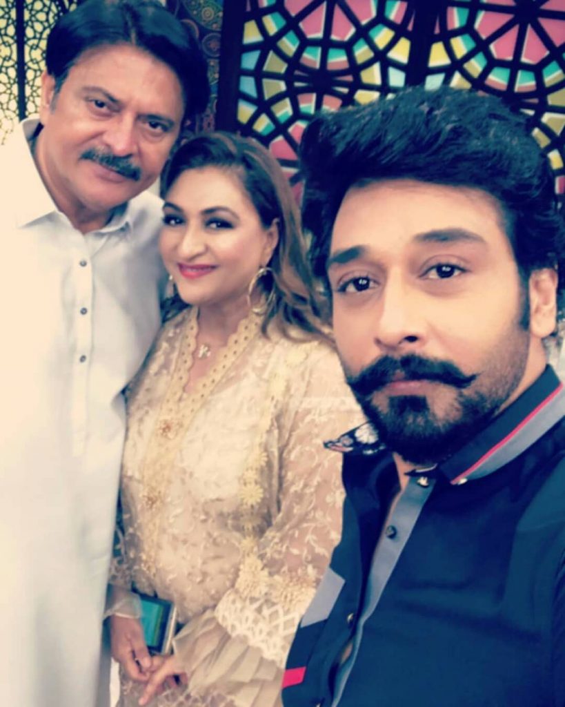 Shabbir Jan Pictures With Wife Farida Shabbir