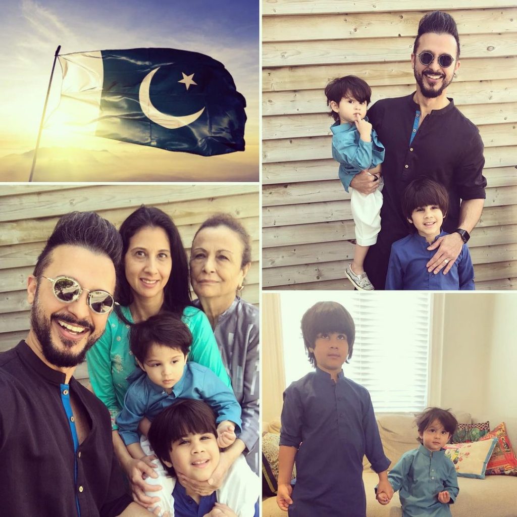 Adorable Pictures of Ali Kazmi With His Kids and Wife