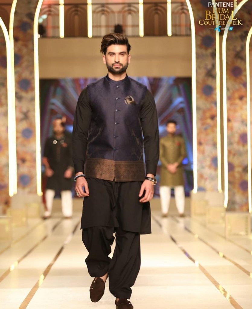 Nauman Ijaz and His Son Walked the Ramp for Uniworth