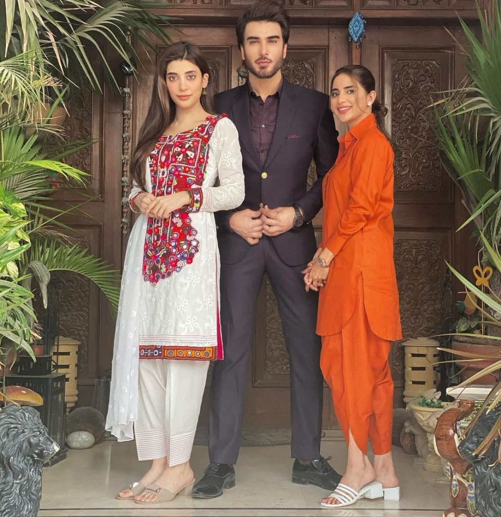 Imran Abbas , Urwa and Saboor 's Pictures From Upcoming Drama