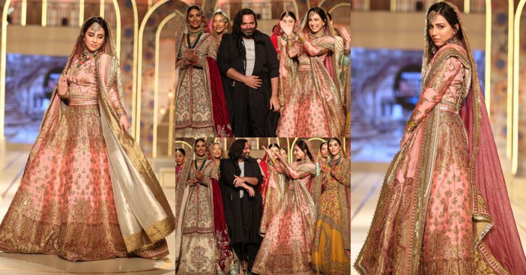 Ushna Shah Walked As The Show Stopper For Fahad Hussayn At BCW