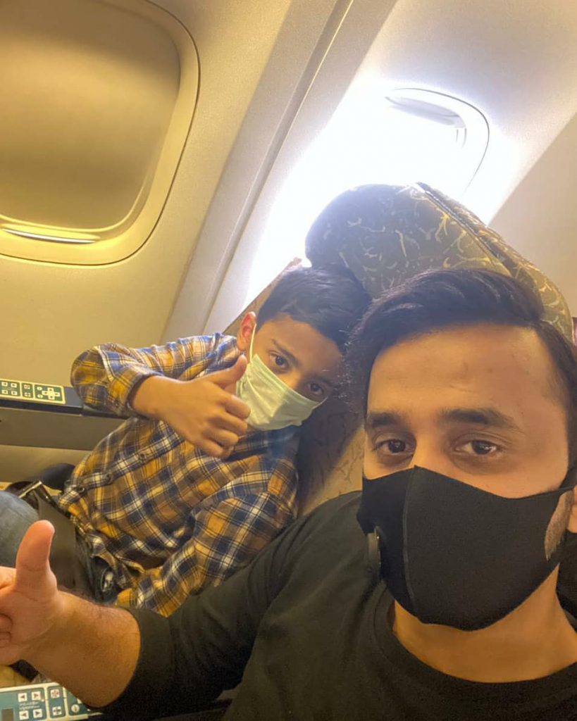 Latest Pictures of Waseem Badami With His Son - HD Quality