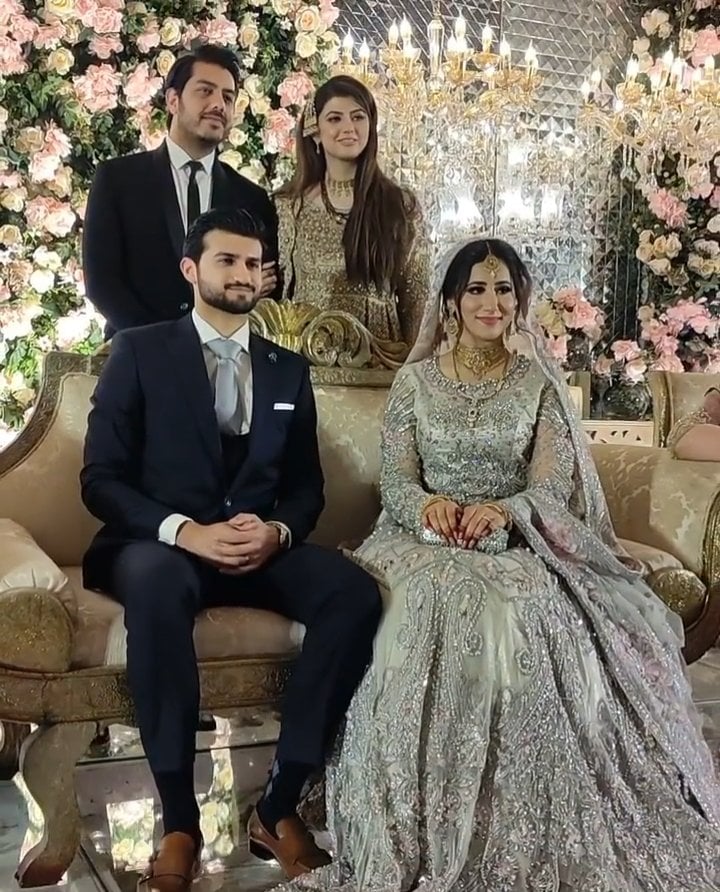 Anam Goher And Goher Mumtaz At Her Brother's Reception