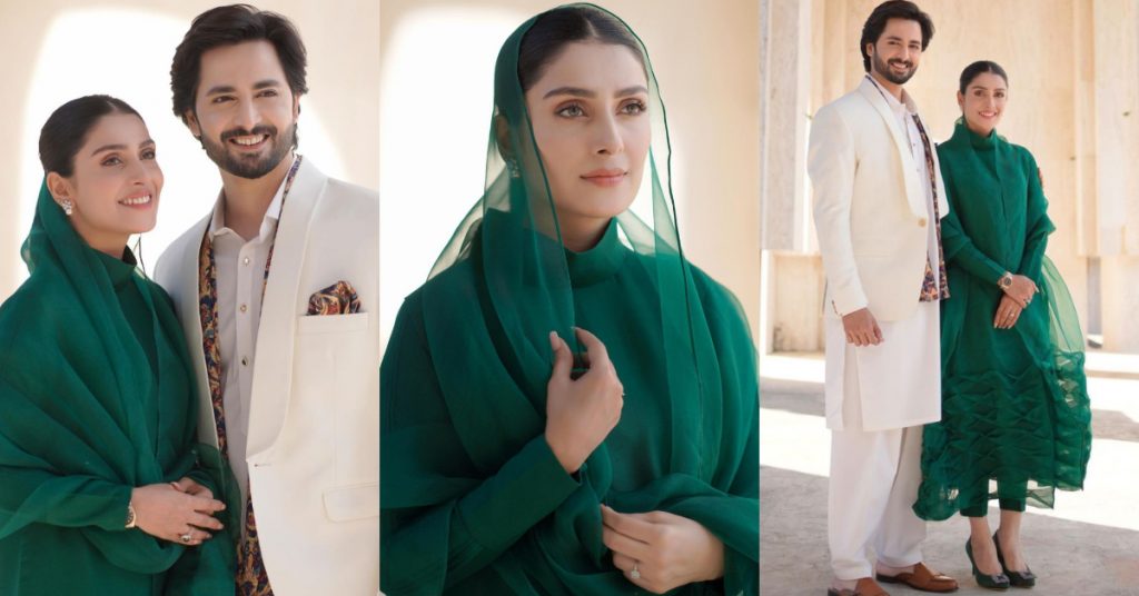 Ayeza And Danish Pose In Eastern Attire For Their Latest Project