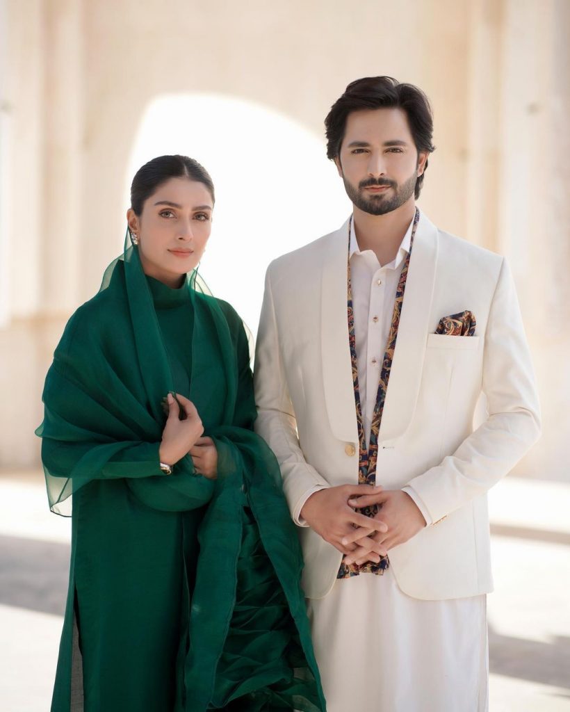 Ayeza And Danish Pose In Eastern Attire For Their Latest Project