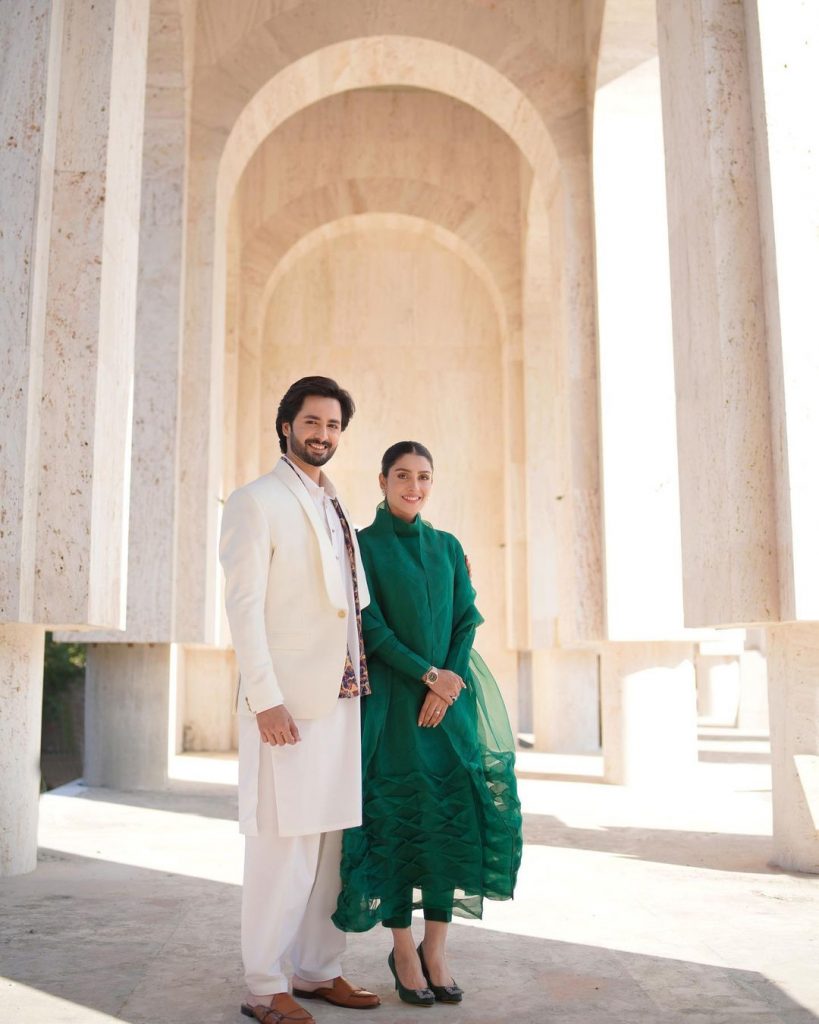 Ayeza And Danish Pose In Eastern Attire For Their Latest Project