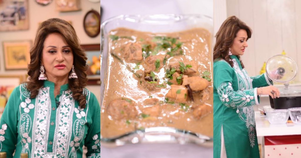 Bushra Ansari Shares Her Special Recipe With Viewers