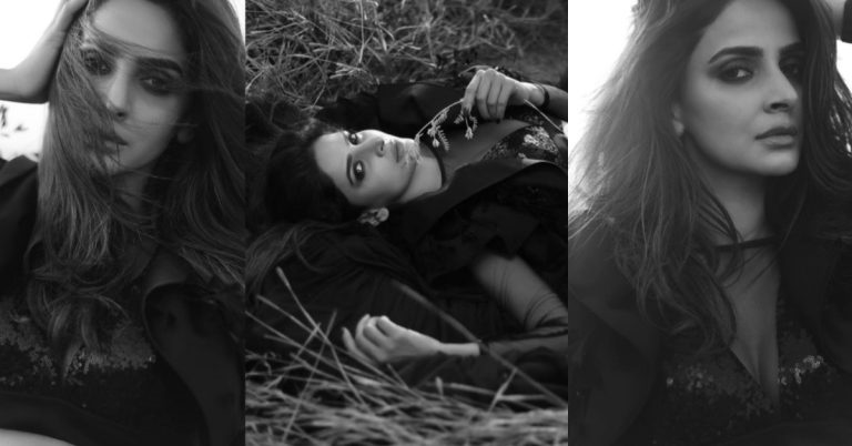 Saba Qamar’s Latest Monochrome Photoshoot is Giving Classical Vibes