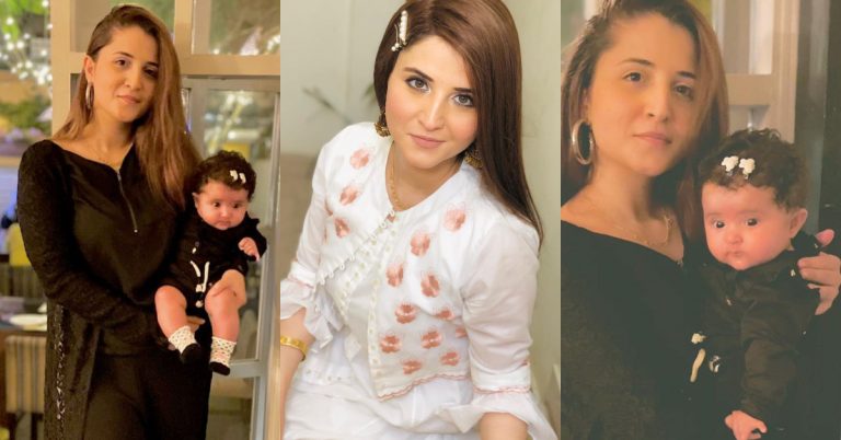 Anchor Neelum Yousuf Unveils Her Daughters Face For The First Time On Social Media