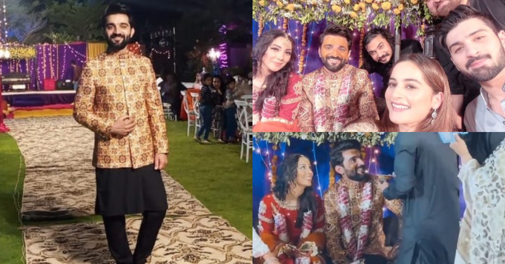 Aiman And Muneeb Spotted At Haddy Firdousi's Mehndi