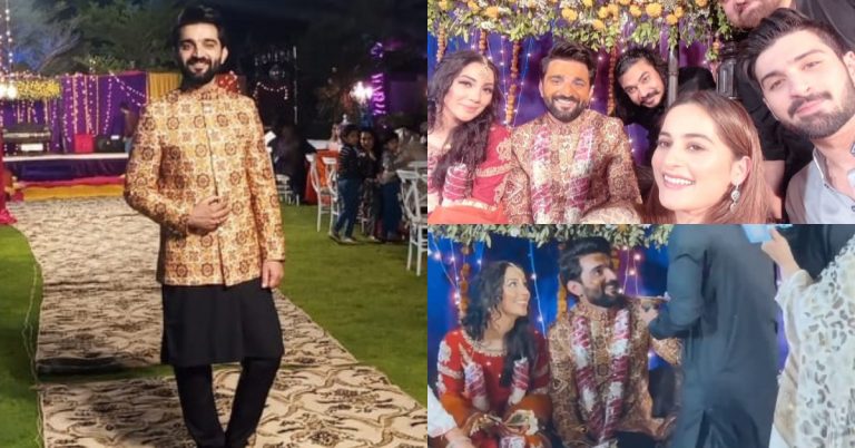 Aiman And Muneeb Spotted At Haddy Firdousi’s Mehndi