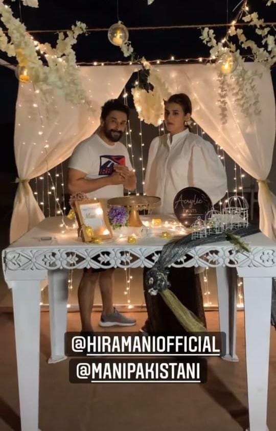 Hira Mani Gave An Adorable Birthday Surprise To Her Husband Mani