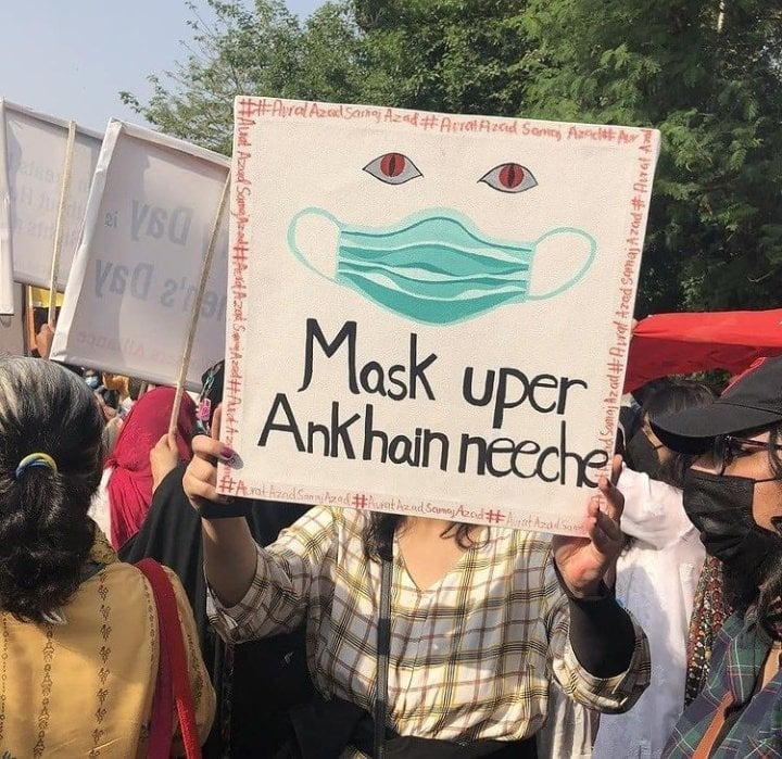 Highlights From Aurat March on Women's Day 2021