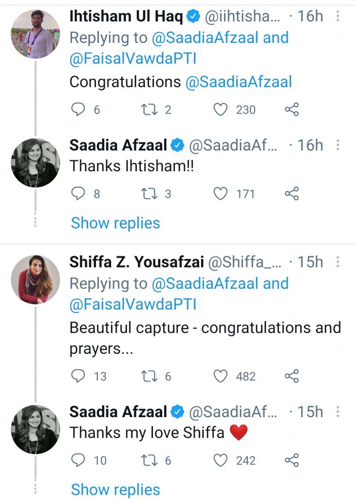 Faisal Vawda And Sadia Afzal Marriage Revealed