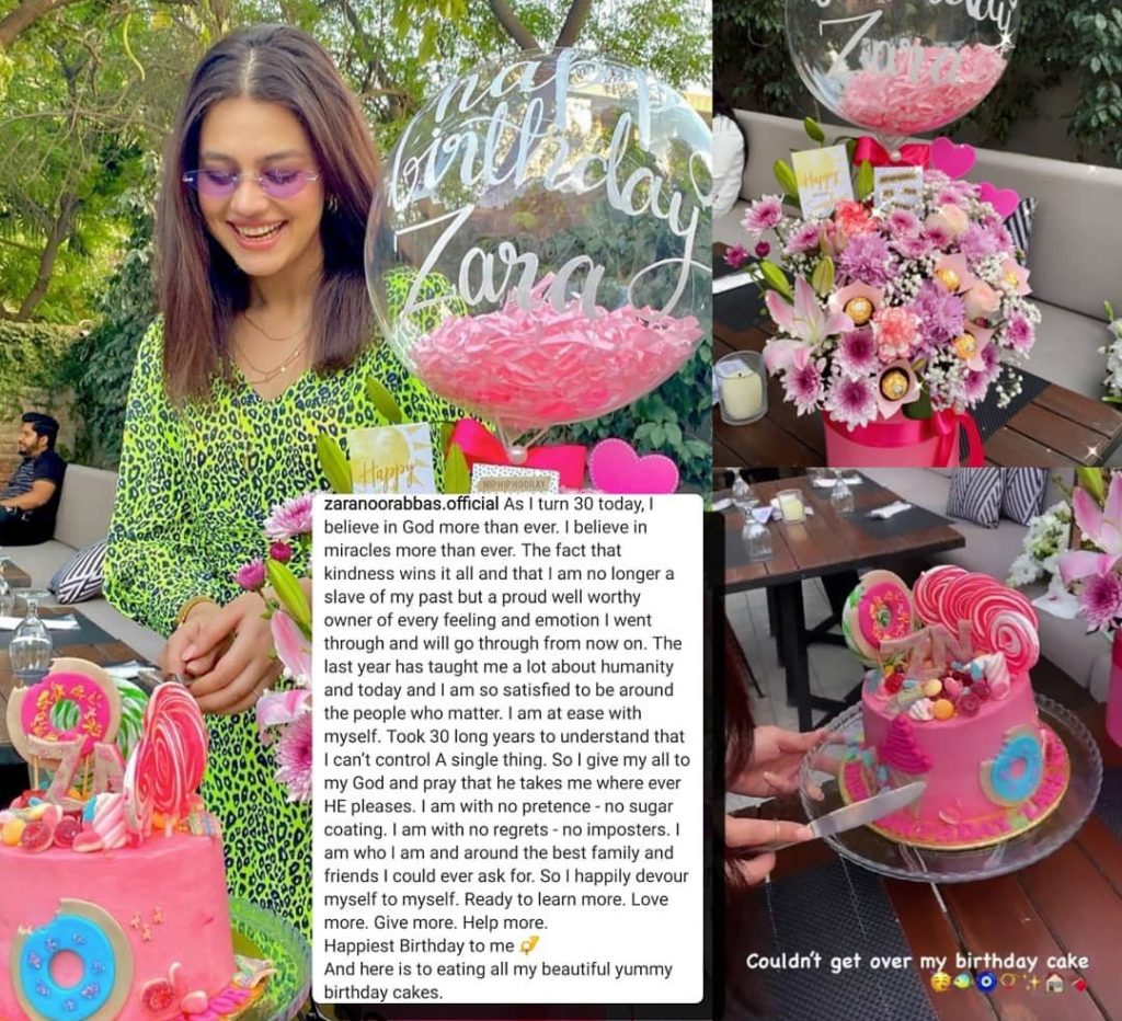 Zara Noor Abbas Celebrates Her Birthday