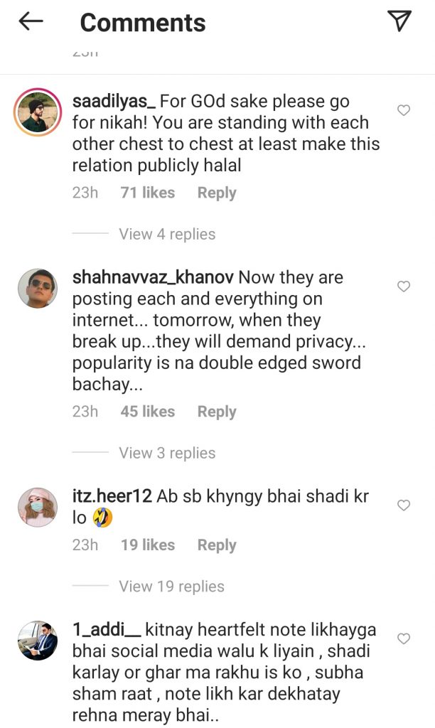 Netizens School Love Birds Minal Khan and Ahsan Mohsin Ikram