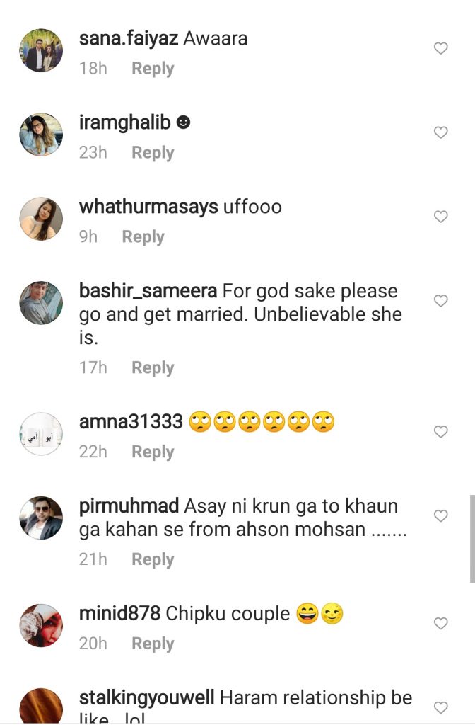 Netizens School Love Birds Minal Khan and Ahsan Mohsin Ikram