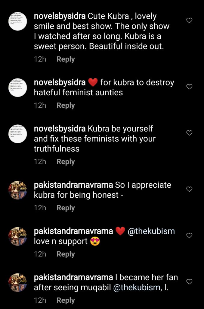 Fans Came to Support Kubra Khan After Backlash On Siding Mohsin Abbas Haider